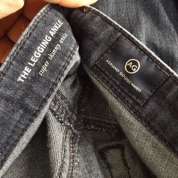 AG ADRIANO GOLDSHMEID Jeans, 26R, Legging Ankle, Skinny, CoalGrey Wash, low rise - Picture 10 of 12